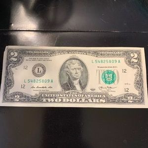 2 dollar bill